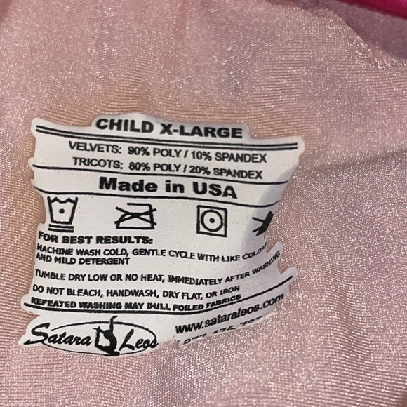 •DANSKIN NOW•GIRLS' PINK FLORAL SPARKLY LEOTARD & BALLERINA SKIRT SET SIZE 10/12 - Picture 11 of 12